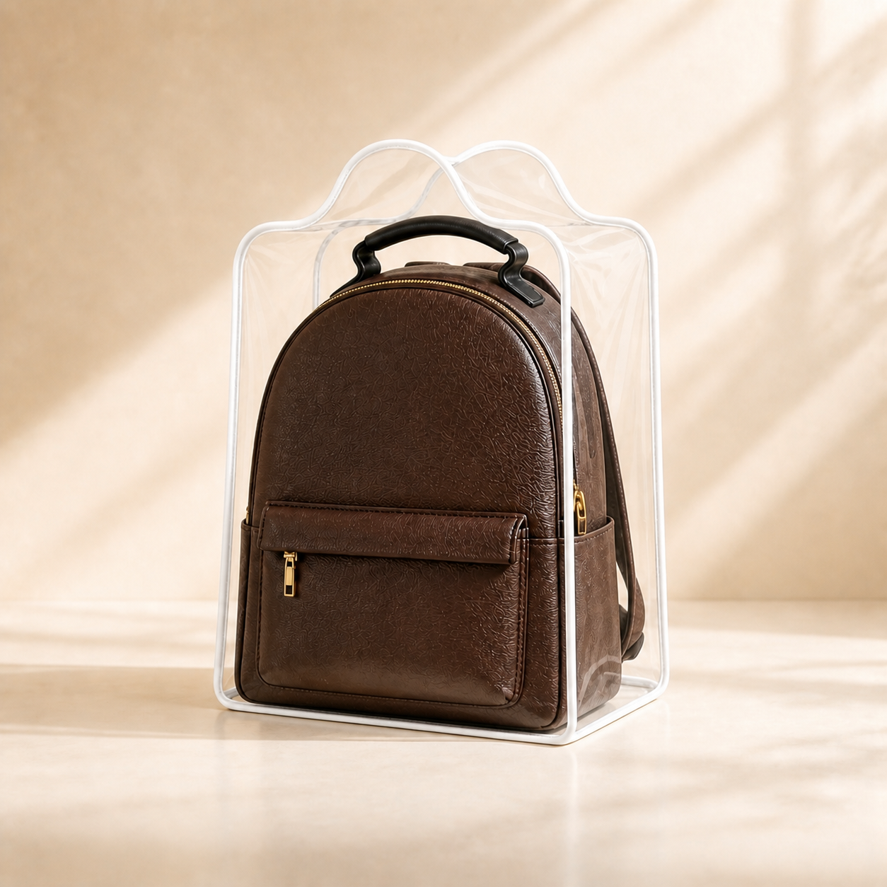 Small Clear Backpack Cover — 21 × 25 × 17 cm
