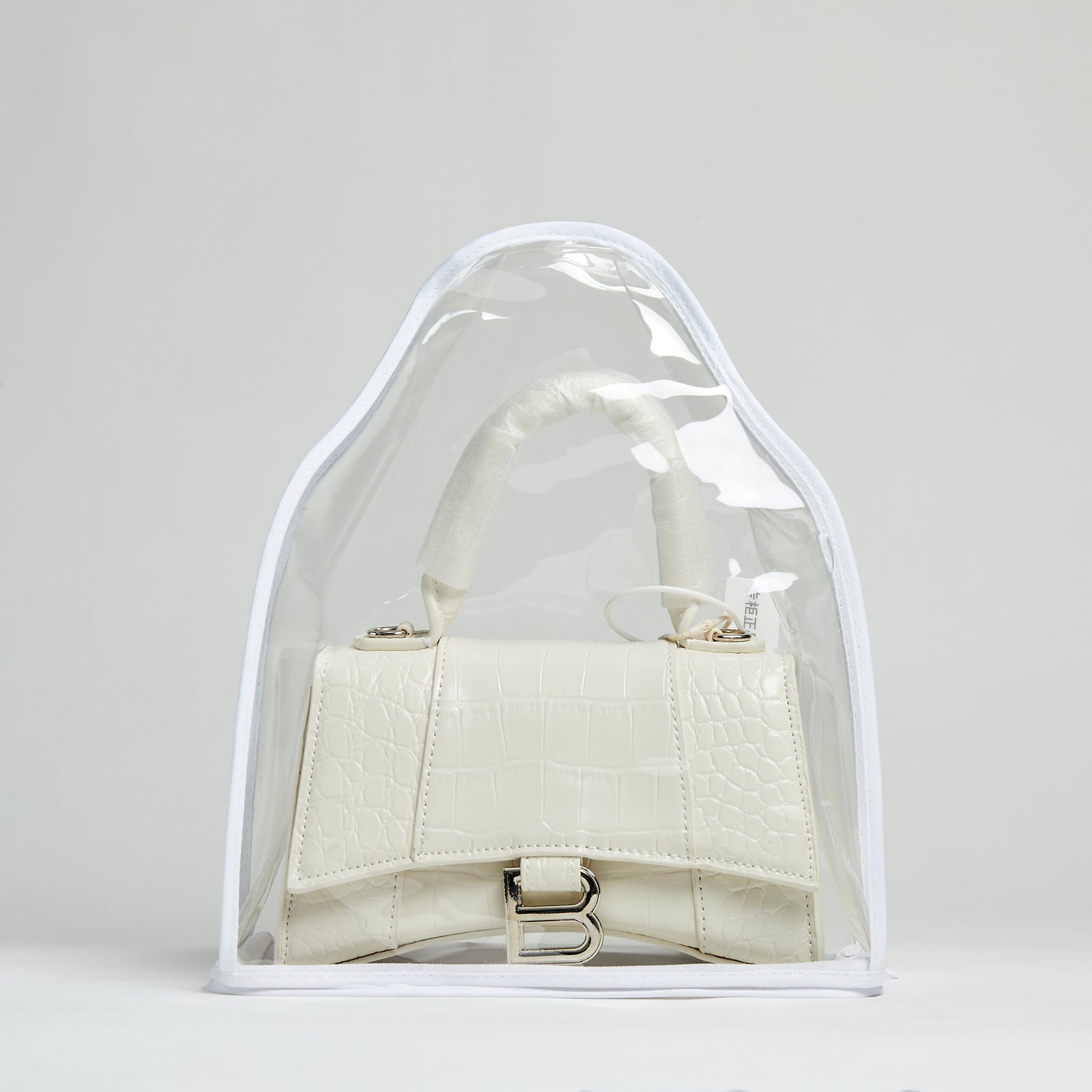 Clear Handbag Cover — Handle Profile
